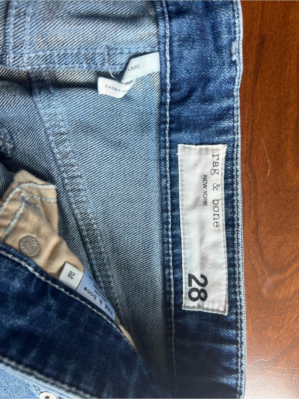rag & bone Slim Men's Jeans in Light Blue Denim